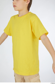 Novel casual dressed upper body yellow t shirt 0002.jpg